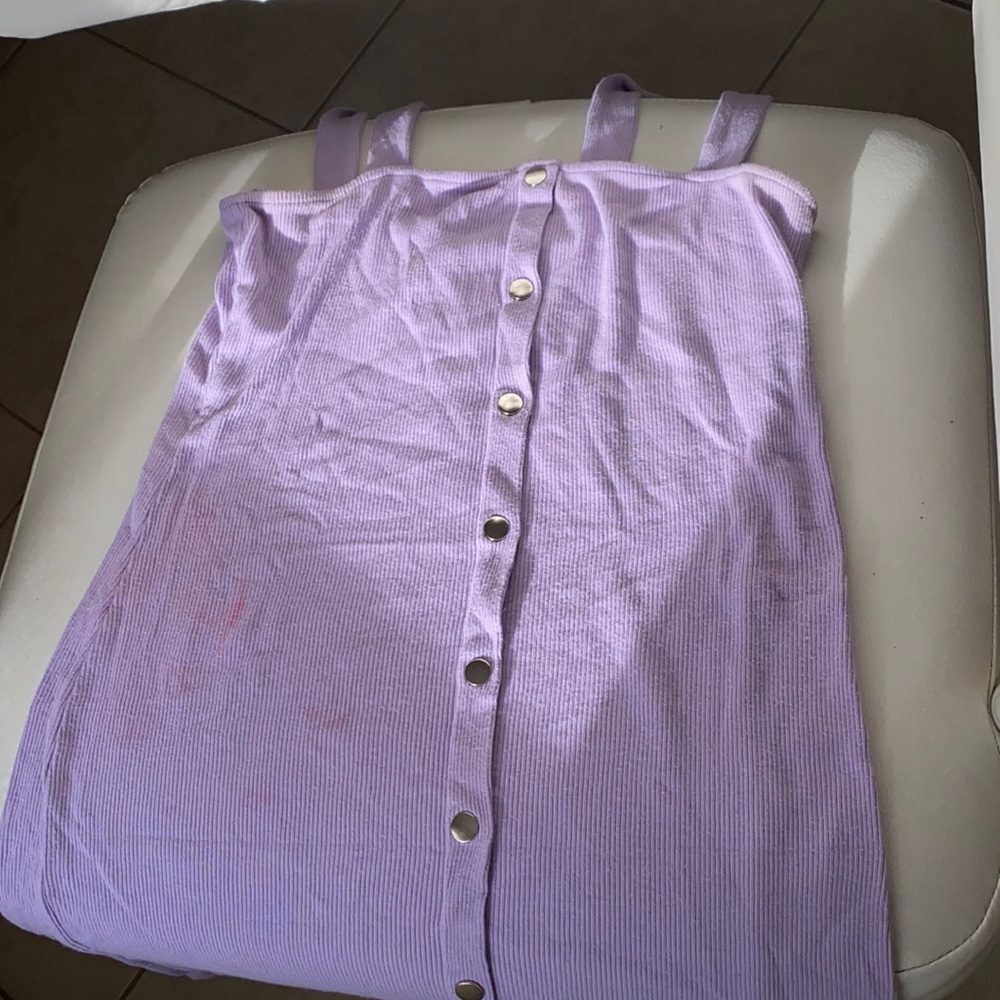 Purple dress body con dress short